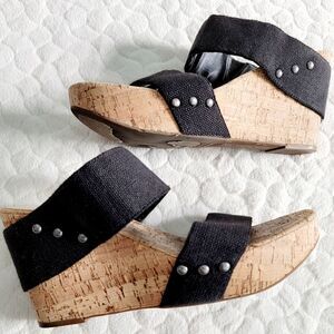 Sole Society Emilia wedge cork sandals 10 42